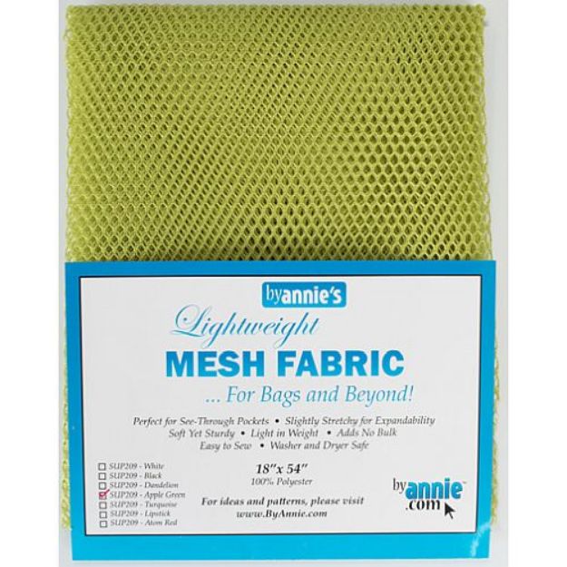 Picture of Byannie Mesh Fabric 18"x54" Apple Green